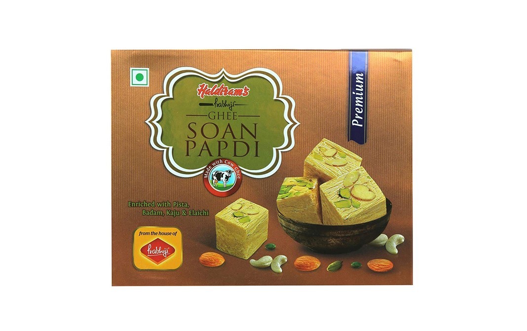 Haldiram's Prabhuji Ghee Soan Papdi    Box  500 grams